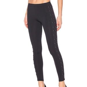 David Lerner lattice lace-up leggings